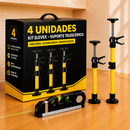 Kit Elevex - Suporte Telescópico e Ajustável, 100% Antiderrapante + Brinde Laser Level Pro 3